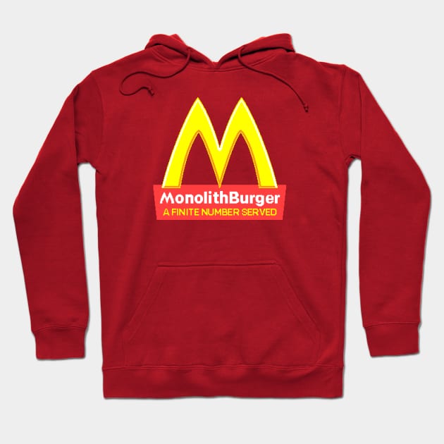 Monolith Burger 8-bit Hoodie by CCDesign